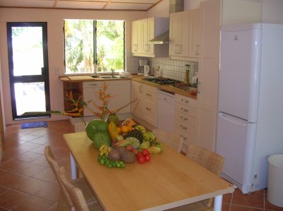 Strandhaus Seychellen- Die Küche